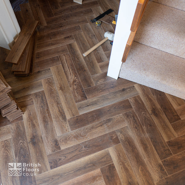 Bergen Oak Herringbone AC5 Laminate Flooring