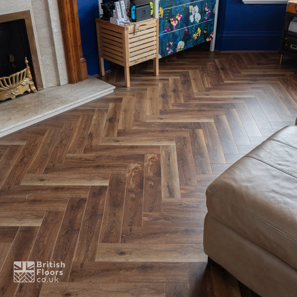 Bergen Oak Herringbone AC5 Laminate Flooring