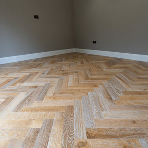 Smoked Limed Oak Herringbone Engineered Wood Flooring
