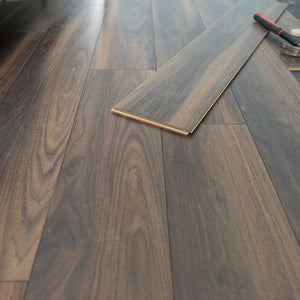 Home Classic 12mm Dark American Walnut 4V Laminate Flooring