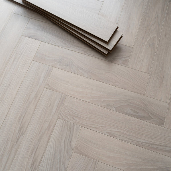 Glacier Oak Herringbone AC5 Laminate Flooring