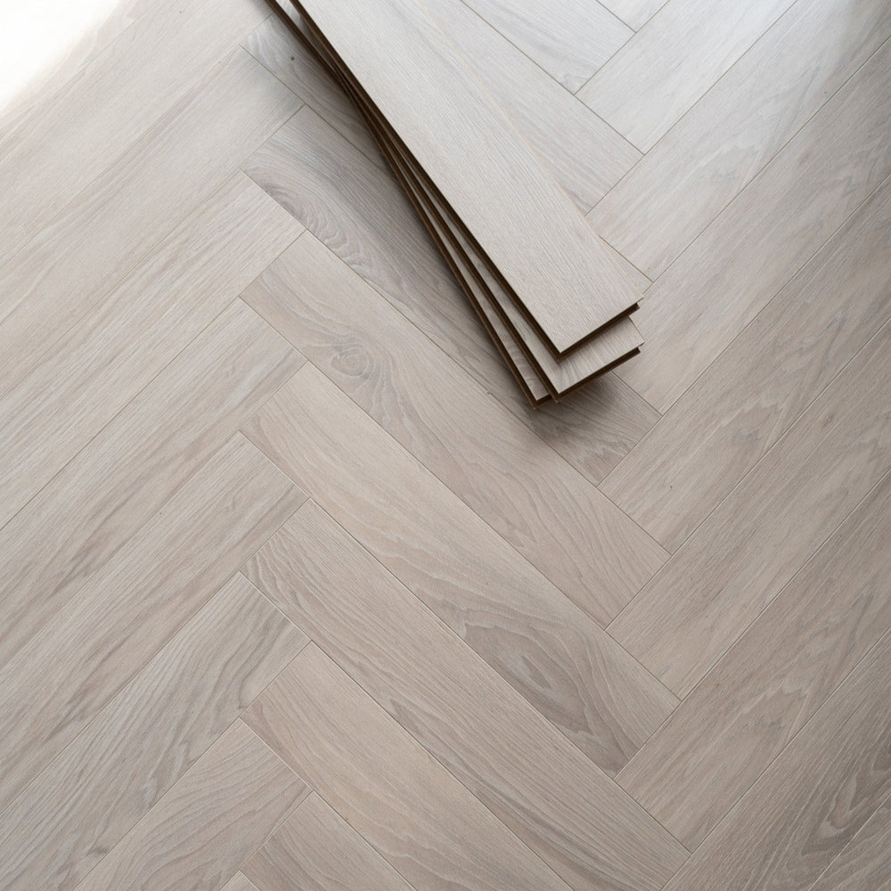 Glacier Oak Herringbone AC5 Laminate Flooring