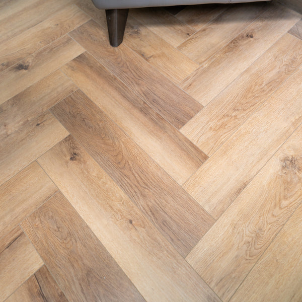 Herringbone 5mm Warm Oak Luxury Vinyl Click Flooring