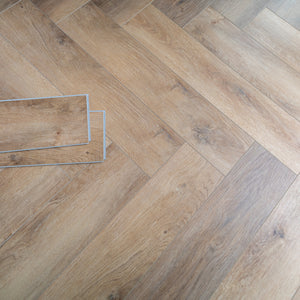 Herringbone 5mm Warm Oak Luxury Vinyl Click Flooring