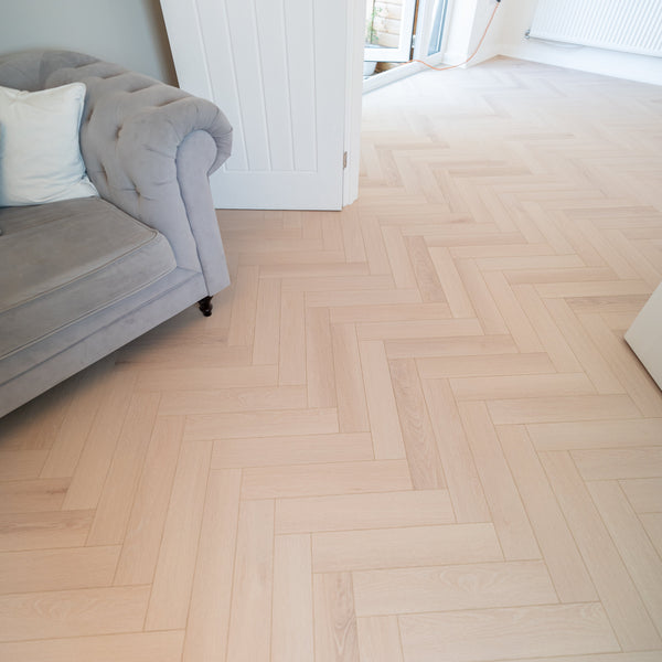 Linen Oak Herringbone AC5 Laminate Flooring